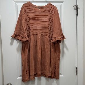 Free People Textured Tunic Top